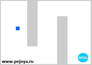 Порохождение лабиринта при помощи мышки. Вся загвоздка в том, что все движения мышки отображаются на экране с точностью наоборот.