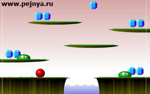 Игра про собирание шариком брилиантов.