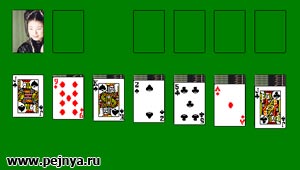 И еще один пасьянс Косынка на флеше.