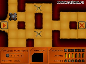 Классная игра про ультрасовременный танк бороздящий лабиринты катокомб Марса.