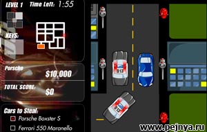 Флеш игра по мотивам фильма "Угнать за 60 секунд".