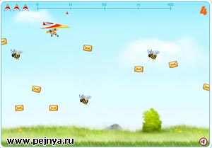 Забавная леталка на пароплане.