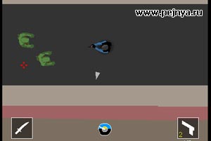 Прикольная игра. Ходишь по городу и отстреливаешь зомби.