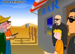 Веселый мульт про чувака в пустыне. Вот его обломали жестко.